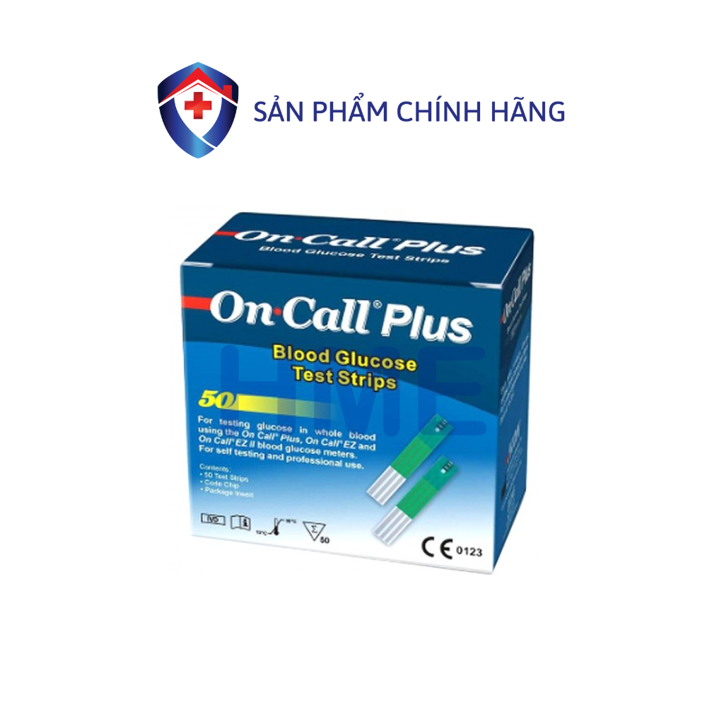 Hộp 50 que thử đường huyết