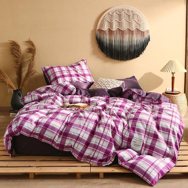 Bộ Vỏ Chăn Ga Gối Cotton Hàn Kẻ sọc phong cách Lan Pham Bedding - Tặng Kèm Vỏ Gối Ôm Cùng Loại