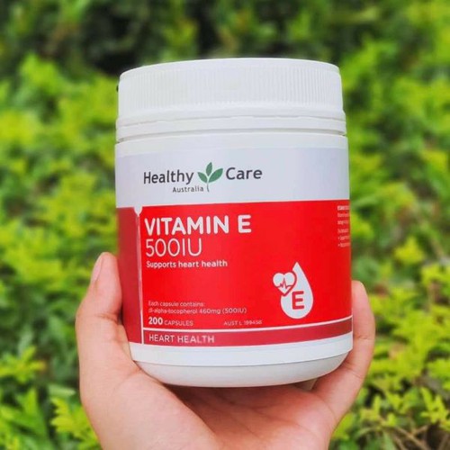 Vitamin E Úc Healthy Care 500IU Hỗ trợ hệ thống tim mạch khỏe mạnh, giúp làm đẹp da, mượt tóc và làm chậm quá trình lão hóa - OZ Slim Store