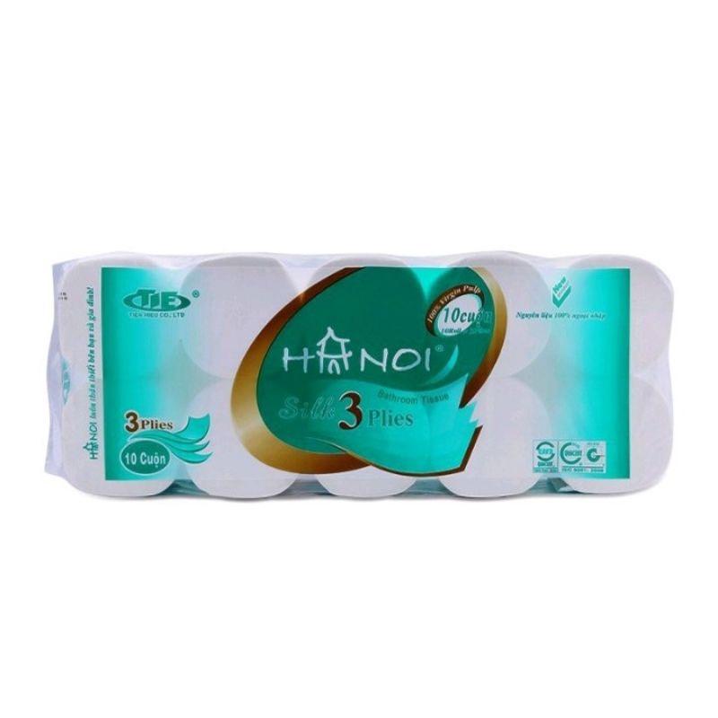 Giấy vệ sinh Hà Nội 10 cuộn 3 lớp
