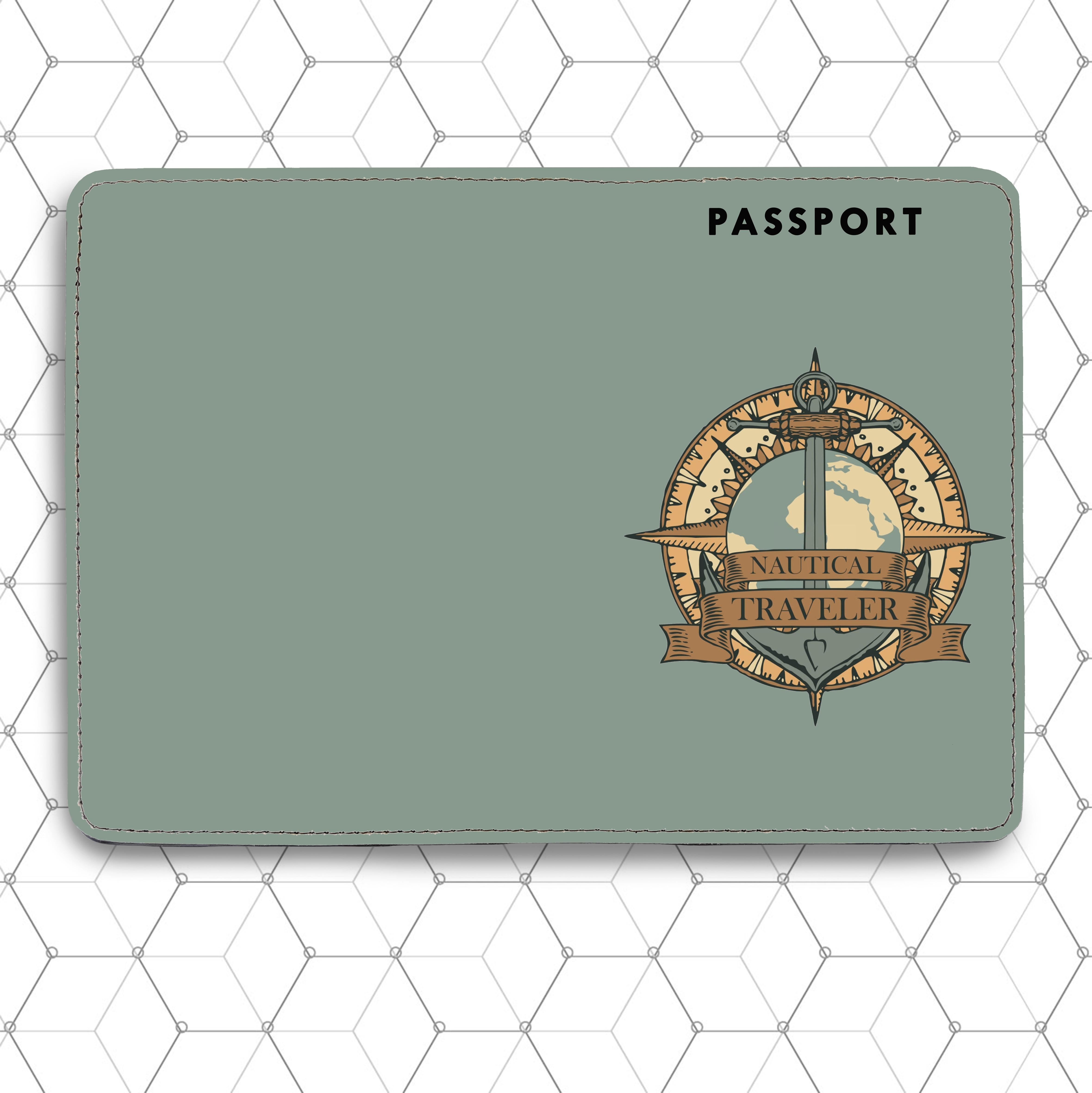 Ví Passport Hoạ Tiết MỎ NEO - ANCHOR - Passport Cover Holder - Bao Da Hộ Chiếu Du Lịch Thời Trang - Tiện Lợi - PPT189