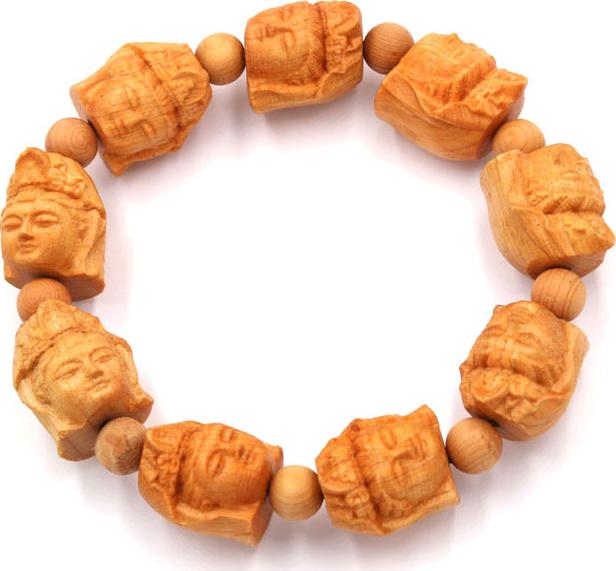 Vòng tay chuỗi hạt Quan âm gỗ Ngọc am