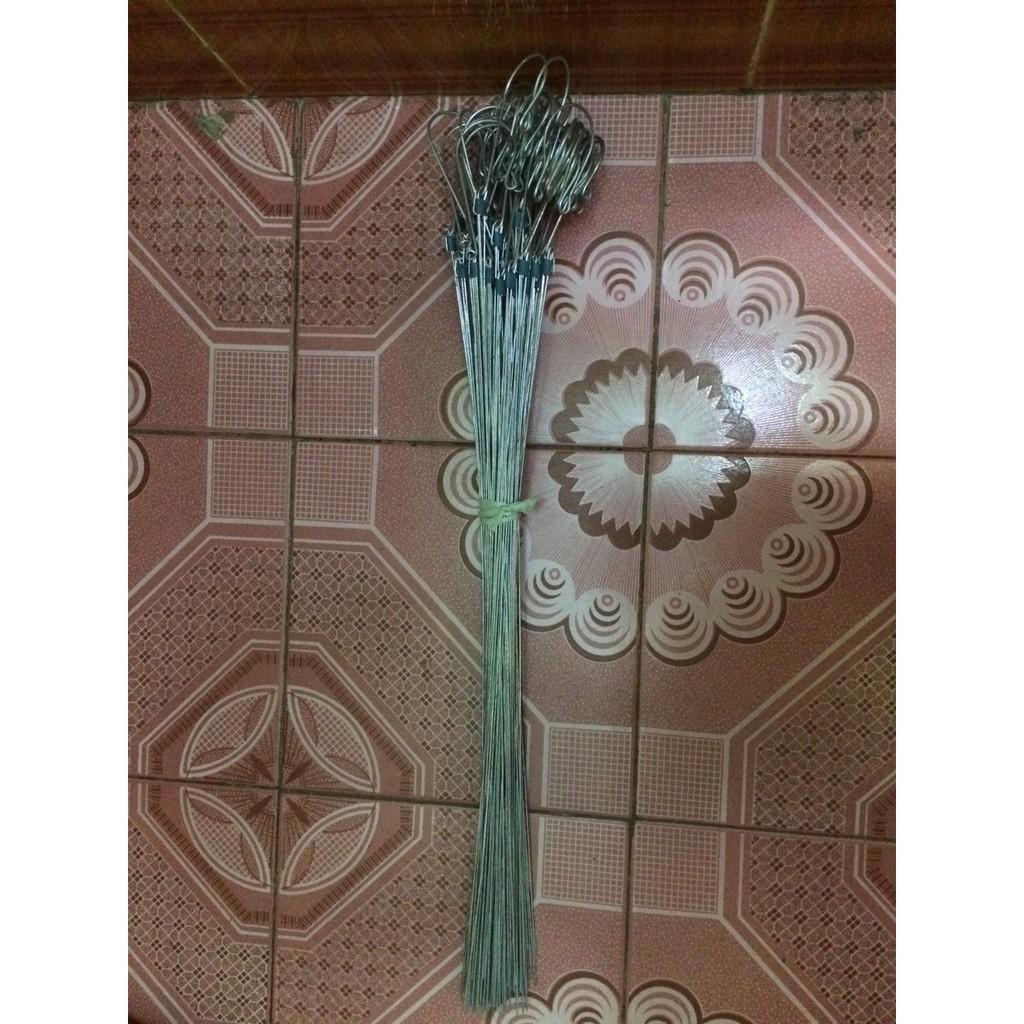 100 móc kẽm treo lan 70cm