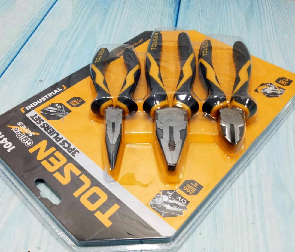 BỘ KÌM CẮT - RĂNG - NHỌN 3 CHI TIẾT TOLSEN 10410 - HÀNG CHÍNH HÃNG