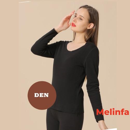 Bộ đồ giữ nhiệt cao cấp, bộ đồ thu đôngmặc nhà nữ ôm sát giữ ấm cơ thể co giãn bốn chiều mã VABD0185