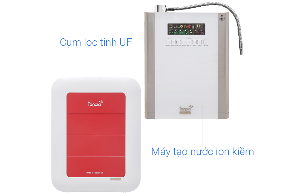 Máy lọc nước ion kiềm IONPIA 5250 5 lõi 5 tấm điện cực - Hàng Chính Hãng