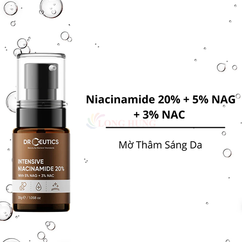 Tinh chất dưỡng trắng DrCeutics Intensive Niacinamide 20% + NAG 5% +NAC 3% (30g) - Hàng chính hãng