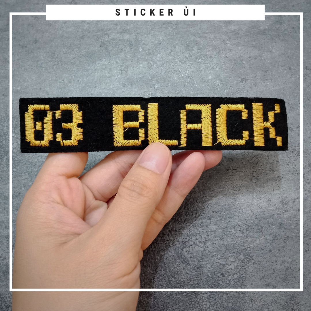 Phụ kiện trang trí áo thun tay lỡ unisex: Logo Sticker Patch Ủi Quần Áo, BALO, quần jogger chuẩn local brand streetstyle