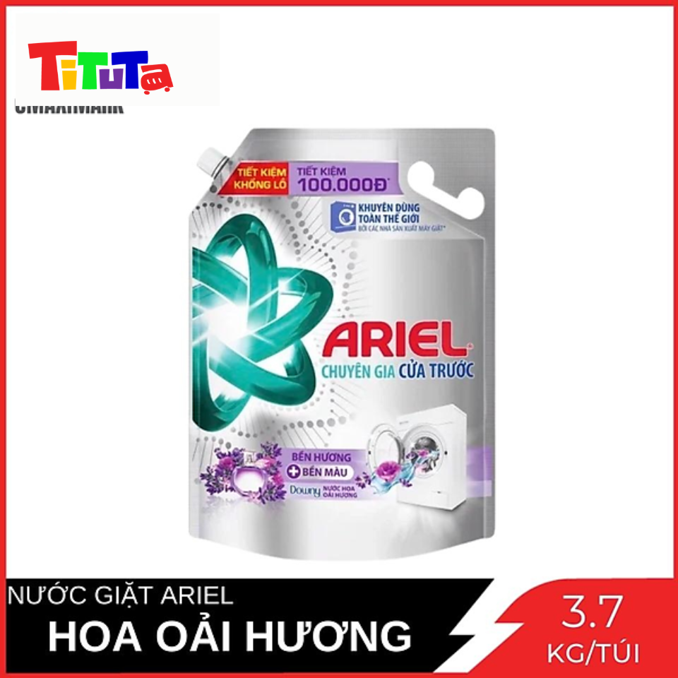 Nước Giặt Ariel Cửa Trước Bền Hương Downy Oải Hương Túi 3.7kg