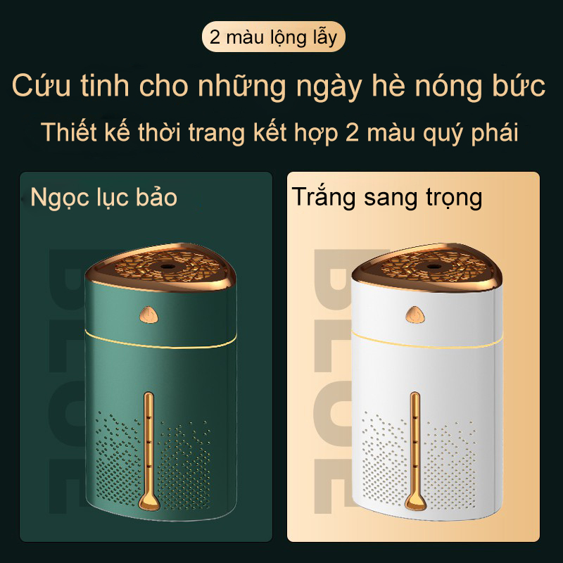 Máy Phun Sương Nano Tạo Ẩm Làm Mát Không Khí SeaSy SS77 Tránh Khô Da Khi Ngủ Phòng Điều Hòa - Máy Xông Và Khuyếch Tán Tinh Dầu Khử Khuẩn Không Khí Tích Hợp Đèn Ngủ Và Tự Ngắt Khi Hết Nước Dung Tích 1 Lít - Hàng Chính Hãng