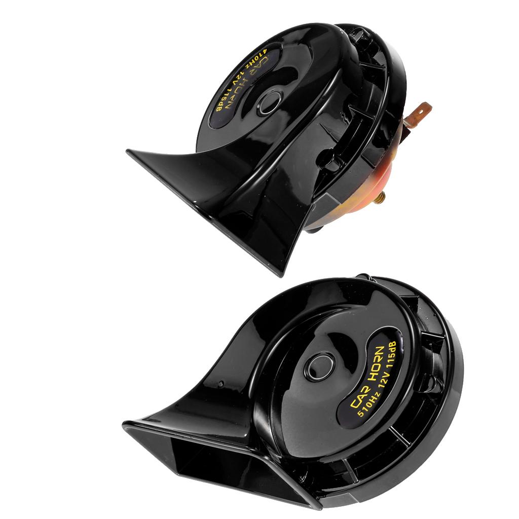 2 Pieces Basin Type Speaker Auto Car Universal Used 4A Dual-tone Snail Horn
