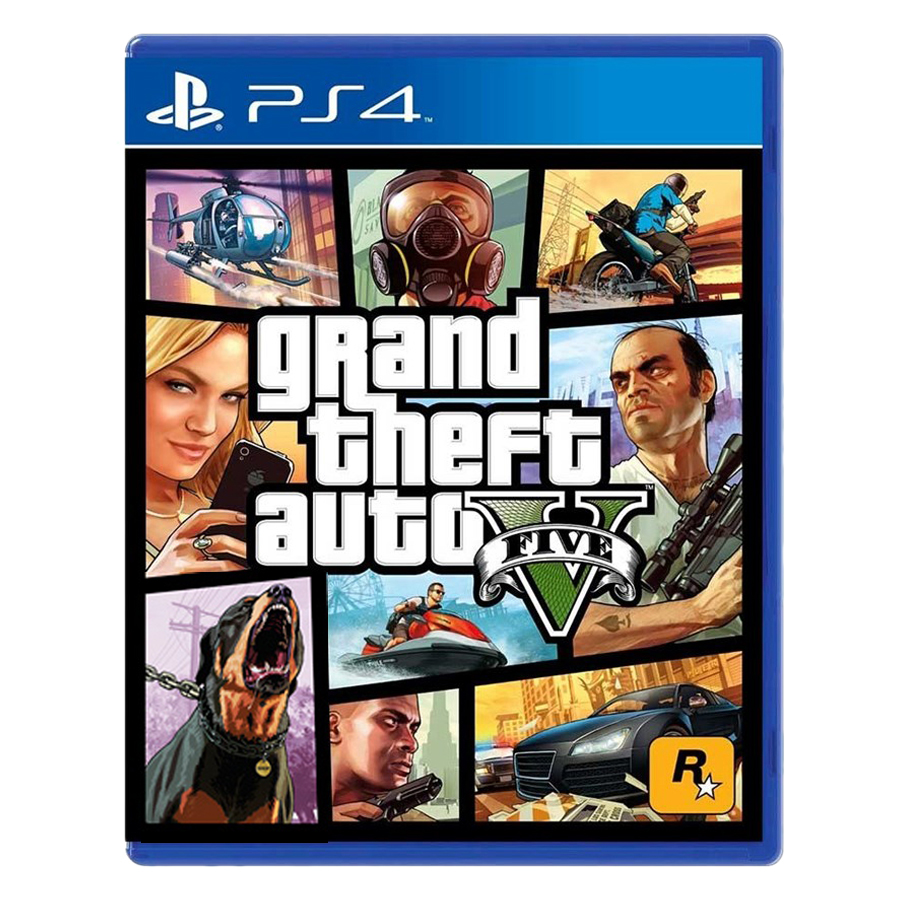 Đĩa Game PlayStation PS4 Sony GTA Grand Theft Auto V Hệ Asia - Hàng Chính Hãng