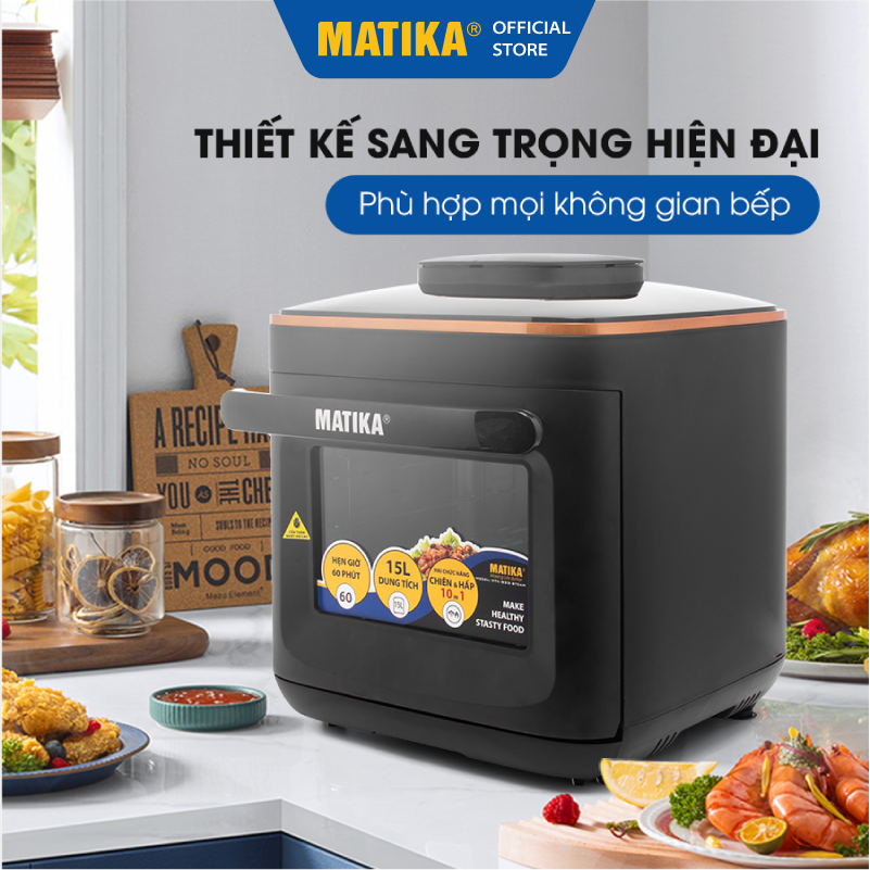 Nồi Chiên Hơi Nước MATIKA 15l MTK-9315, Hàng Chính Hãng