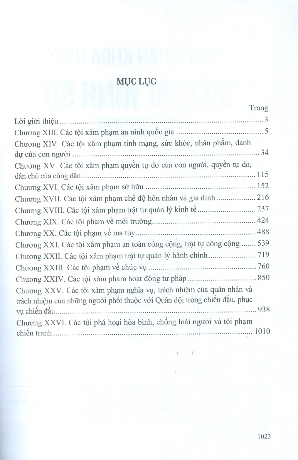 Bình Luận Khoa Học Bộ Luật Hình Sự Năm 2015 (Sửa Đổi, Bổ Sung Năm 2017) - Phần Các Tội Phạm (Tái bản có sửa chữa, bổ sung lần thứ ba)
