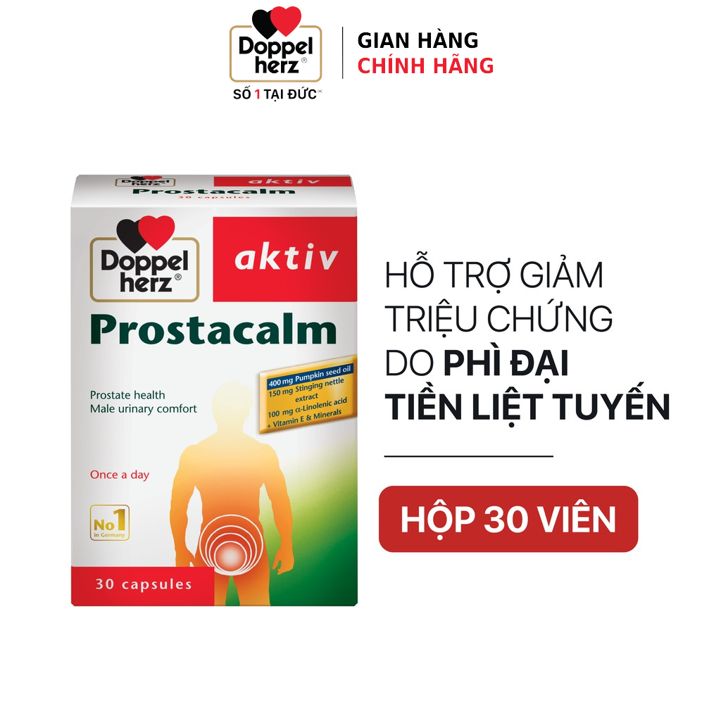 Viên uống cho người phì đại tiền liệt tuyến Doppelherz Aktiv Prostacalm