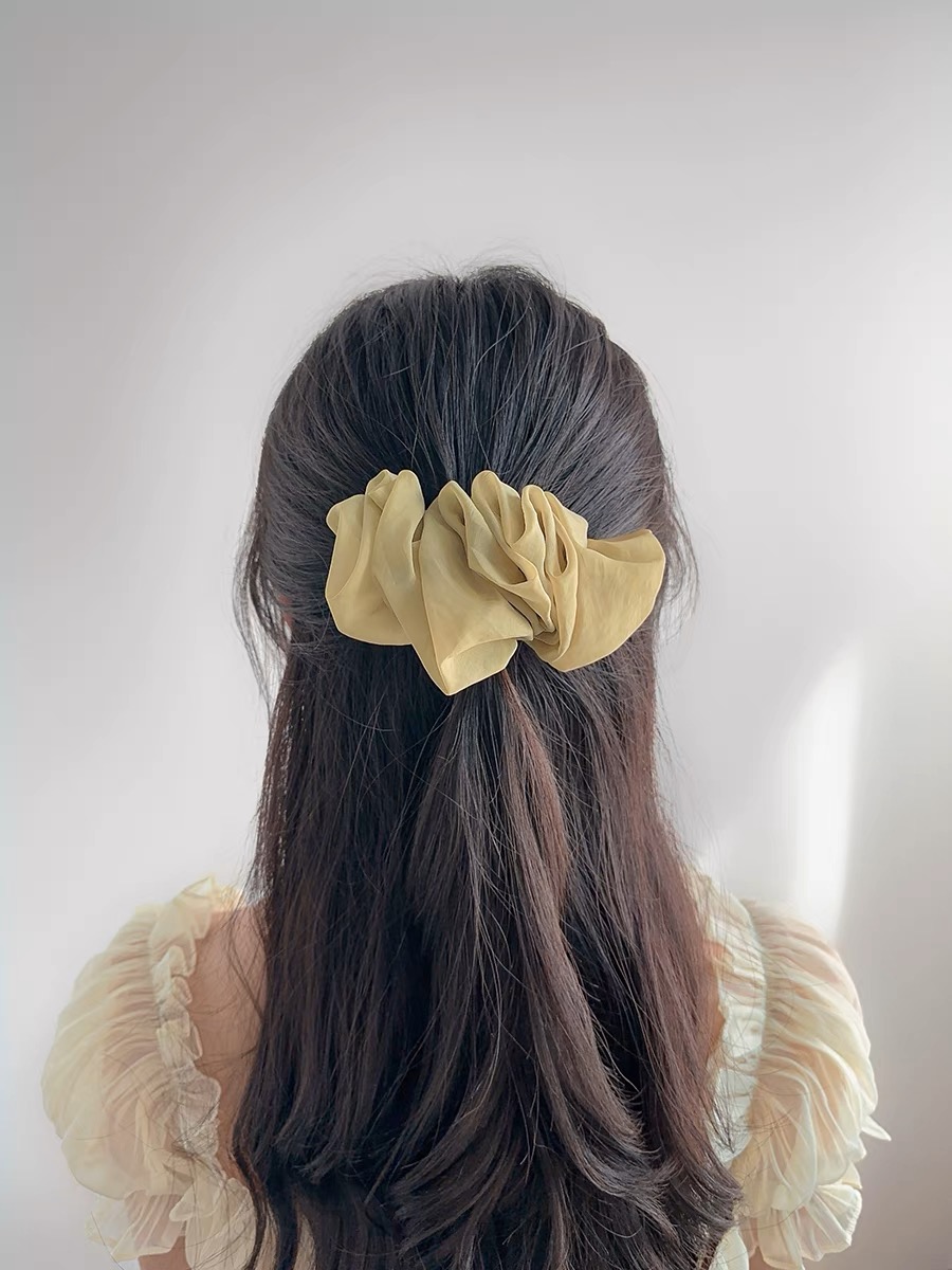 Kẹp tóc voan nhún vintage