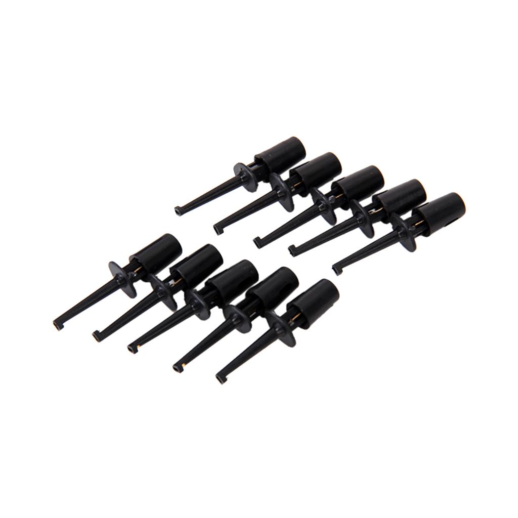 60 Pieces SMD IC Electrical Test Hook For Probe Black Clamp Grabber Test Probe