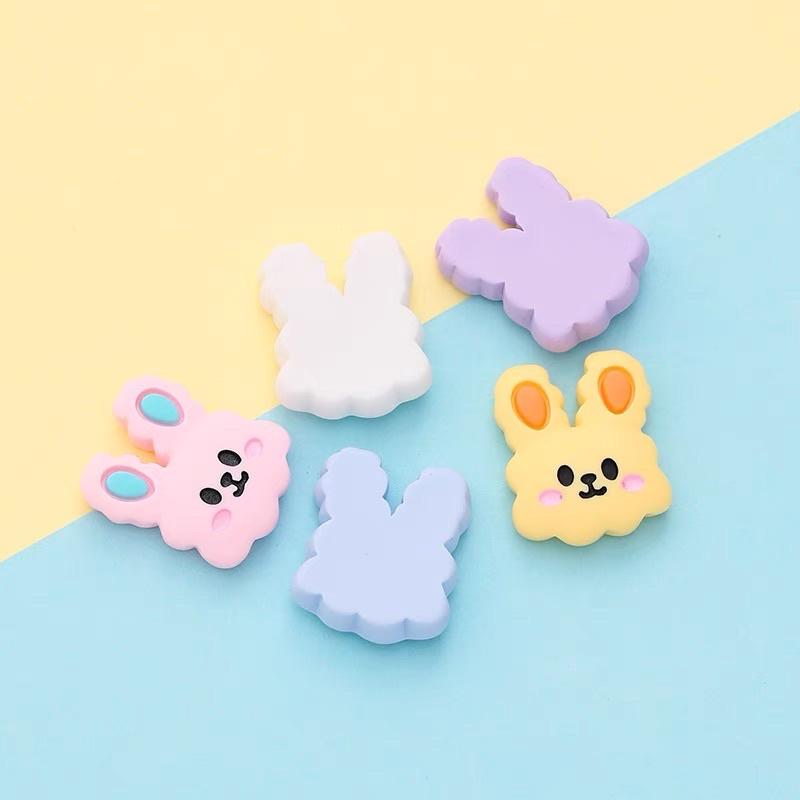 Sticker 3D mặt thỏ, nhãn dán 3d cute,decor điện thoại, bình nước, sách vở, đồ cute