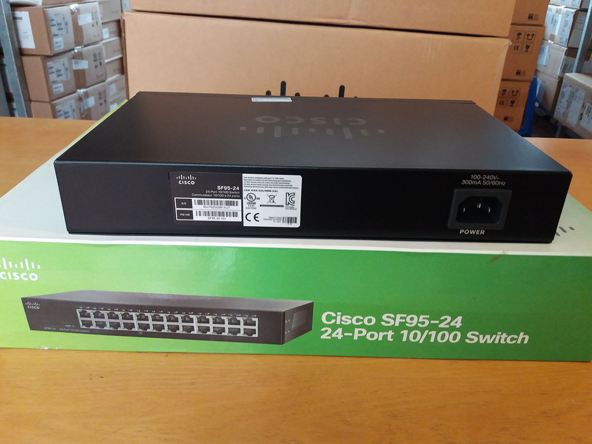 Bộ chia mạng Switch Cisco SF95-24 SMB 95 Series 24-Port 10/100 Mbps - Hàng nhập khẩu