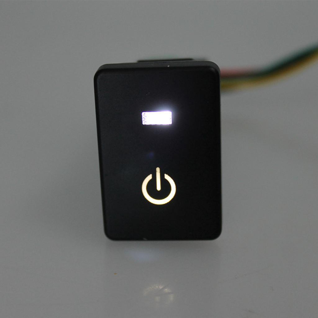 3xPush Switch White LED Power Symbol for Sequoia Highlander 2008-up