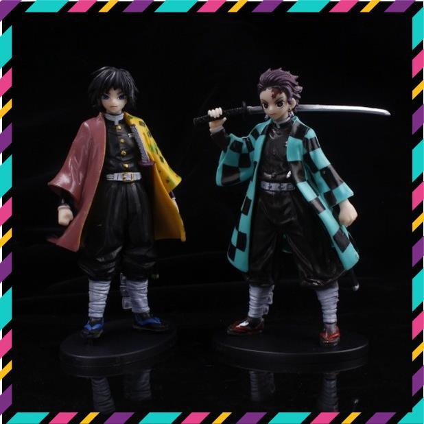 Mô Hình Thanh Gươm Diệt Quỷ , Tanjirou , Nezuko , Zenitsu , Inosuke , Giyuu - Figure Kimetsu No Yaiba, Cao 18-20cm