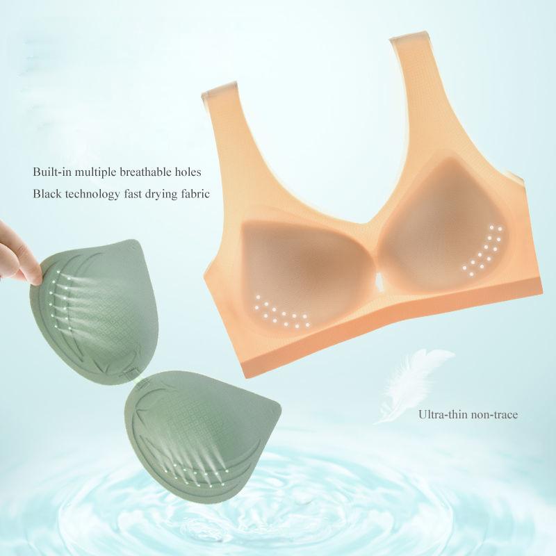 Plus Kích Thước Áo Ngực 3XL 4XL Quần Lót Cực Cúp Áo Lót Ngực Cho Nữ Lỗ Bộ Đồ Đẩy Lên Áo Bralette với Miếng Lót Vest Áo Ngực