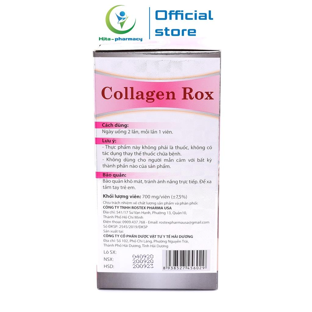 Viên uống đẹp da Collagen Rox HDPHARMA Vitamin E C giảm nám sạm da 60 viên