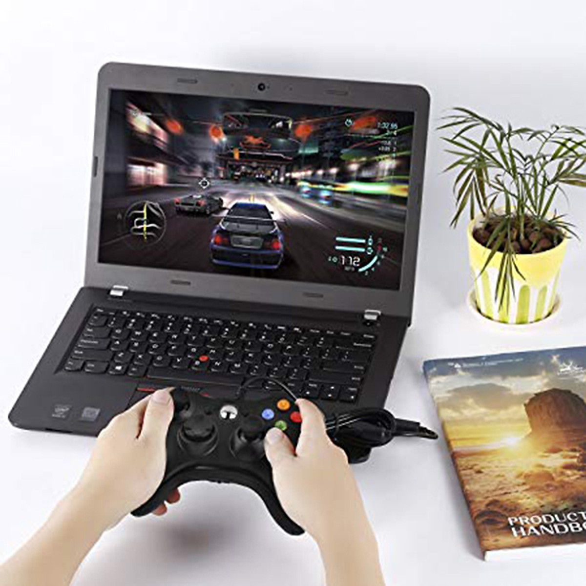 Tay Cầm Chơi Game PC VINETTEAM Xbox 360 Chuyên Dùng Cho PC laptop TVbox - Chơi F04 Full Skill - Hỗ Trợ Rung Khi Chơi Game Chơi FIFA Online 03 Rồng Đen 10 - Hàng Chính Hãng