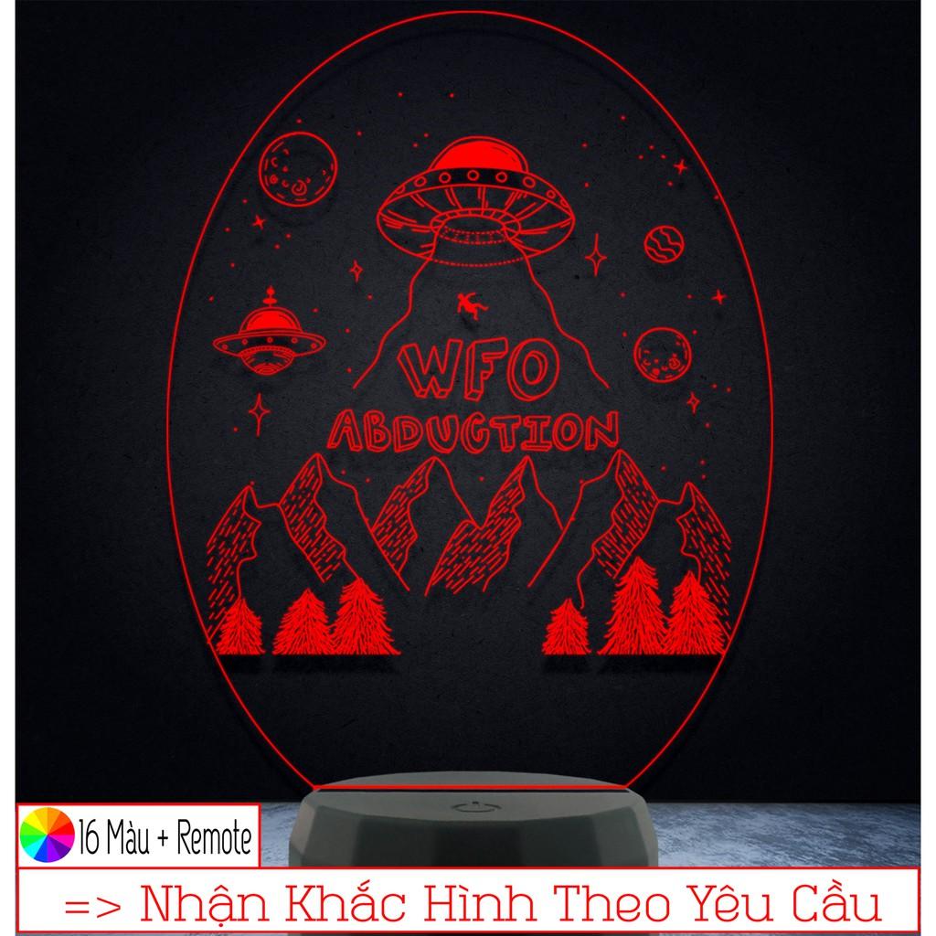 Đèn Led 3D trang trí hình ĐĨA BAY – Qùa Tặng Độc Đáo, Trang Trí, Để Bàn, Phòng Ngủ