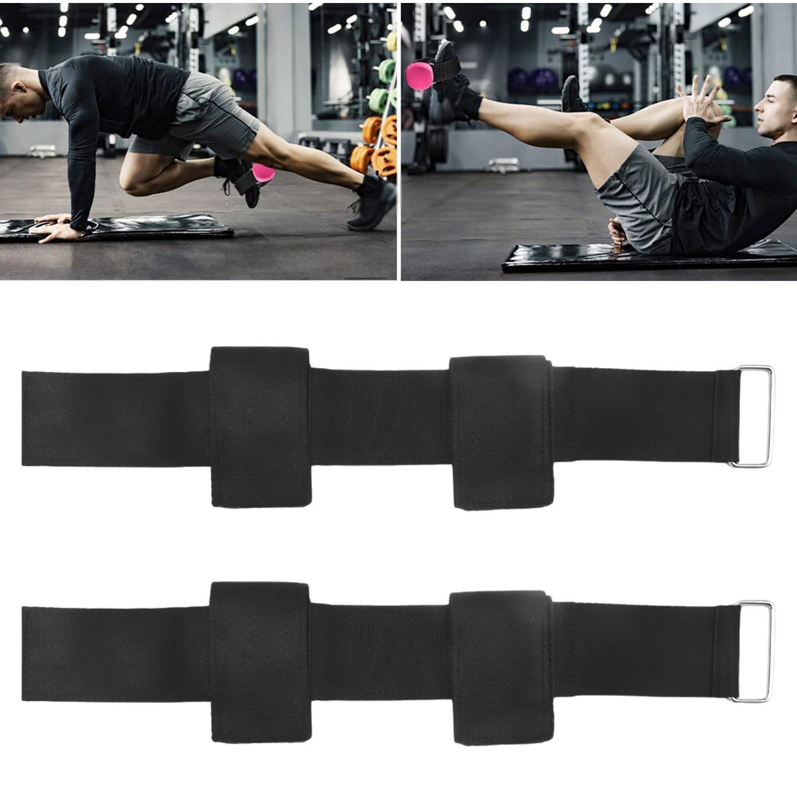 2Pcs Dumbbell Foot Straps Adjustable Tibialis Trainer Strap Leg Extensions