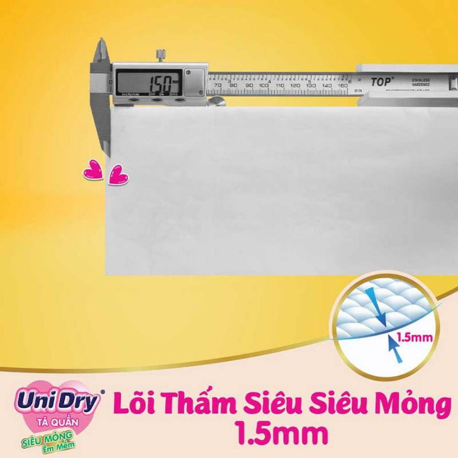 Tã Quần Siêu Mỏng UniDry Ultrathin Gói Cực Đại Size M74