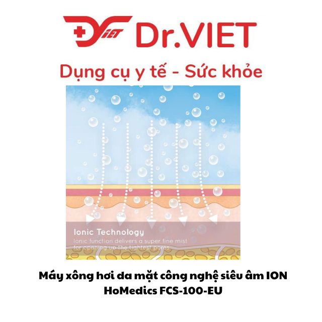 Máy xông hơi da mặt công nghệ siêu âm ION HoMedics