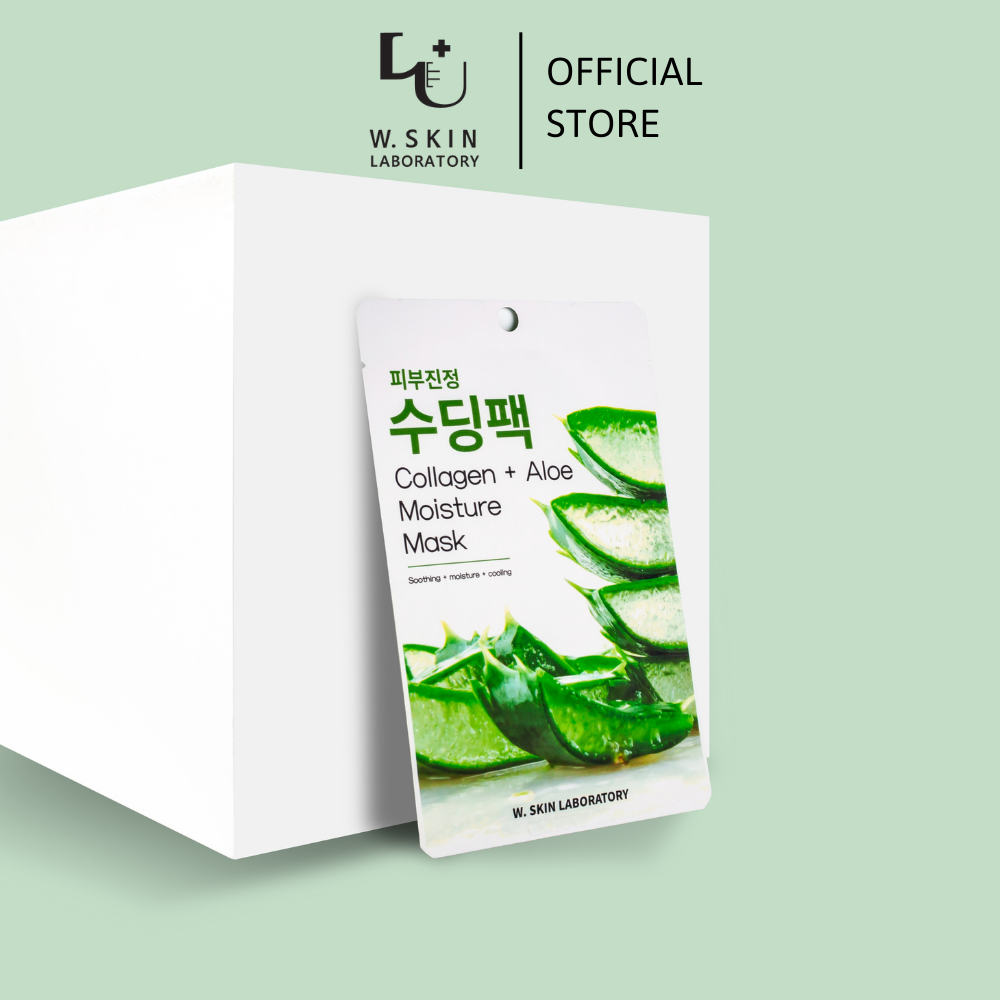 [Date 13/3/2025] Mặt nạ làm dịu và tăng độ đàn hồi của da COLLAGEN + ALOE MOISTURE MASK 22ml/ 1 sheet {Có tem phụ nhập khẩu chính ngạch}