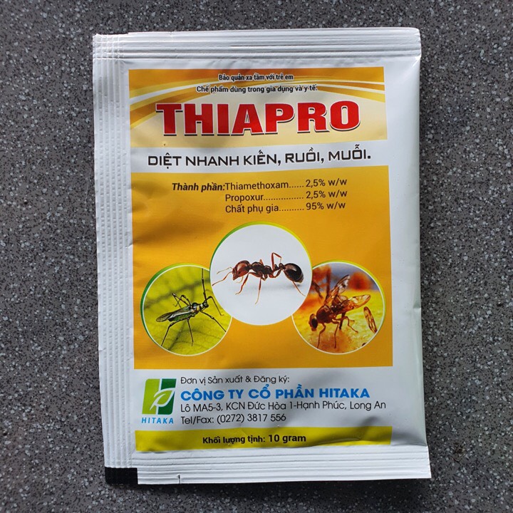 Thuốc trừ kiền, ruồi , muỗi, mối Thiapro 10gr