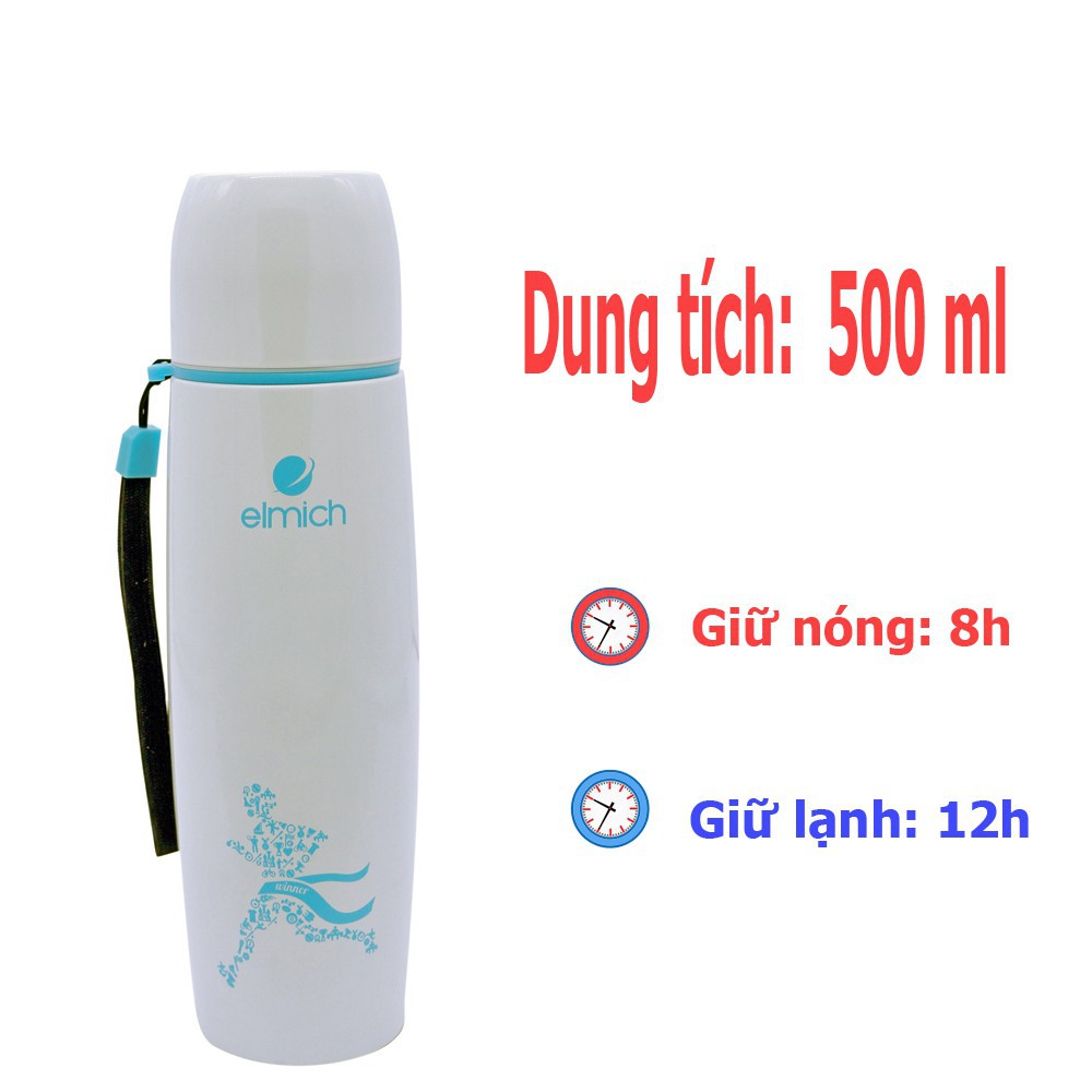 BÌNH GIỮ NHIIỆT ELMICH INOX 304 500ML EL 2242973