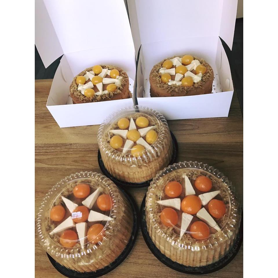 50c Hộp nhựa A024 đựng bánh bông lan trứng muối 20cm - Hộp đựng rau câu 3D 20cm - Hộp đựng bánh bao đào tiên