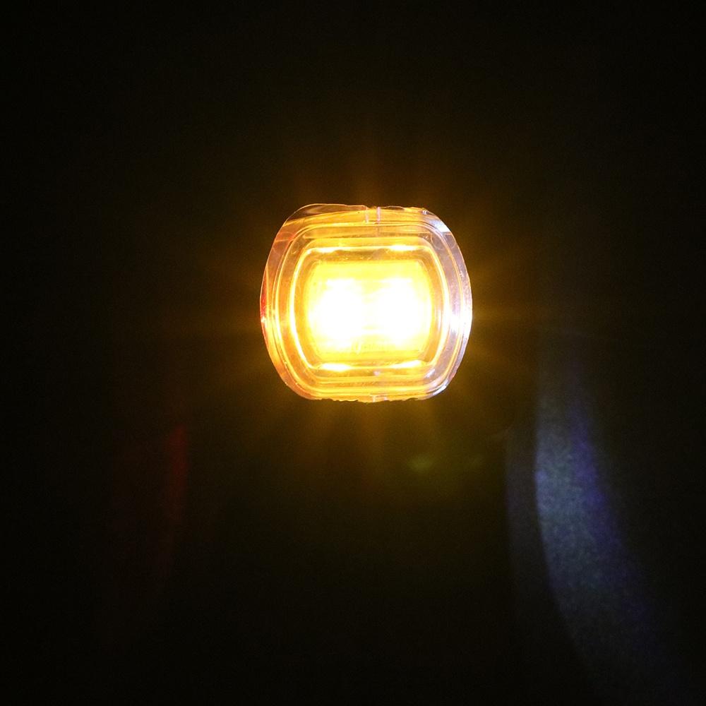 1 cặp đèn LED 4 bóng 10-30v 3 mặt màu hổ phách đỏ trắng cho xe tải