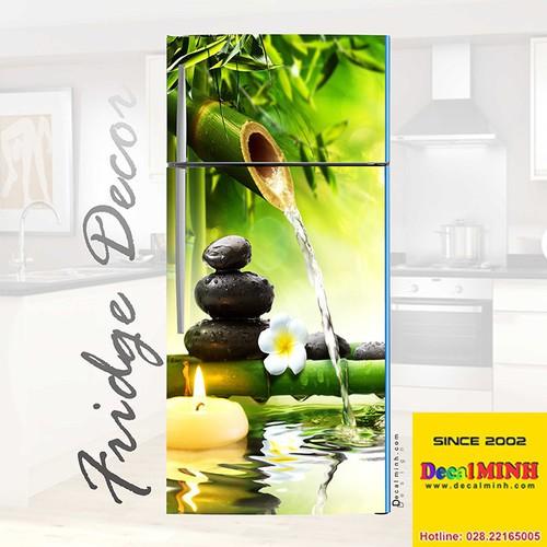 Decal 3D dán Cửa Tủ Lạnh chống thấm cao cấp mẫu sao biển