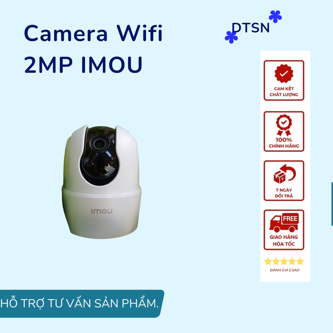 Camera Wifi 2MP IMOU RANGER 2 A22EP đàm thoại hai chiều, báo động bất thường - Hàng chính hãng