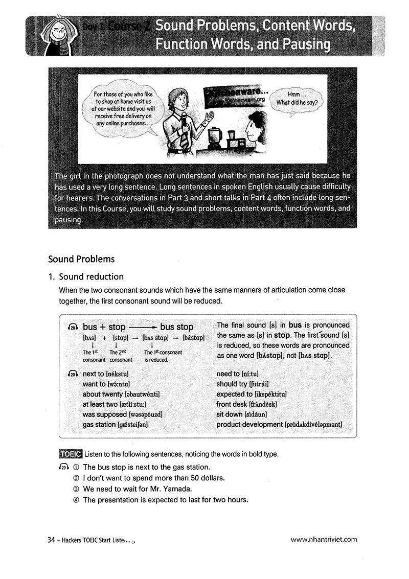 Hackers TOEIC Start Listening (Kèm 1CD)