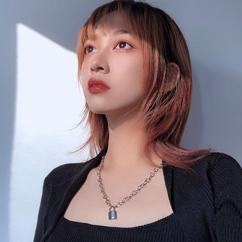 Vòng cổ Hợp Kim Mặt Ổ Khóa Đơn Giản Phong Cách Retro