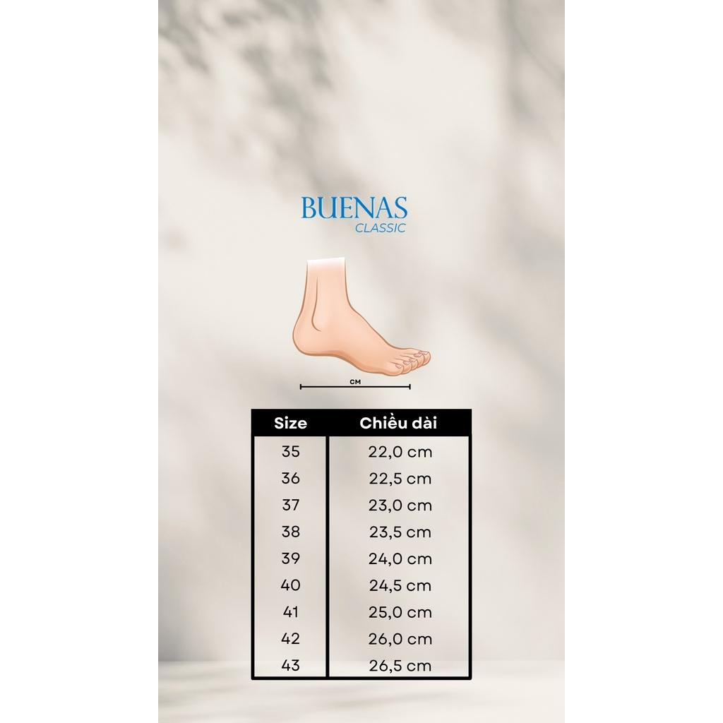 Dép đế trấu nam nữ unisex birken quai ngang Buenas - BU05 đen