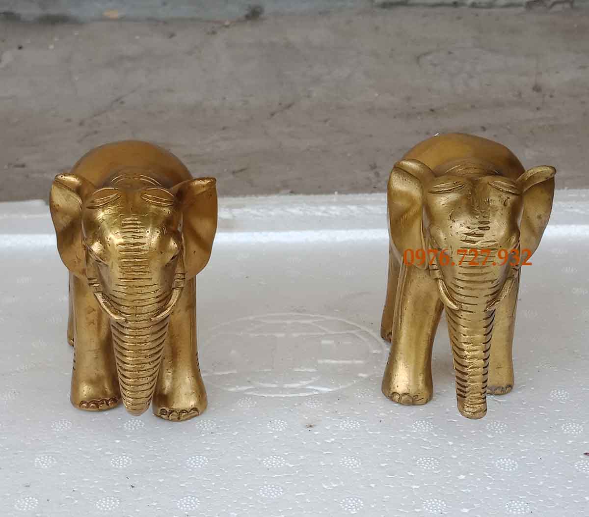 Đôi voi phong thủy bằng đồng, voi phong thủy, vật phẩm phong thủy
