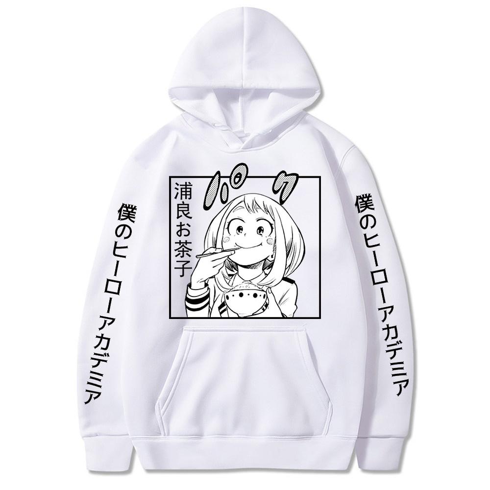 Áo Hoodie Chui Đầu In Hình Anime My Hero Academia Ochaco Uraraka Cho Nam Và Nữ