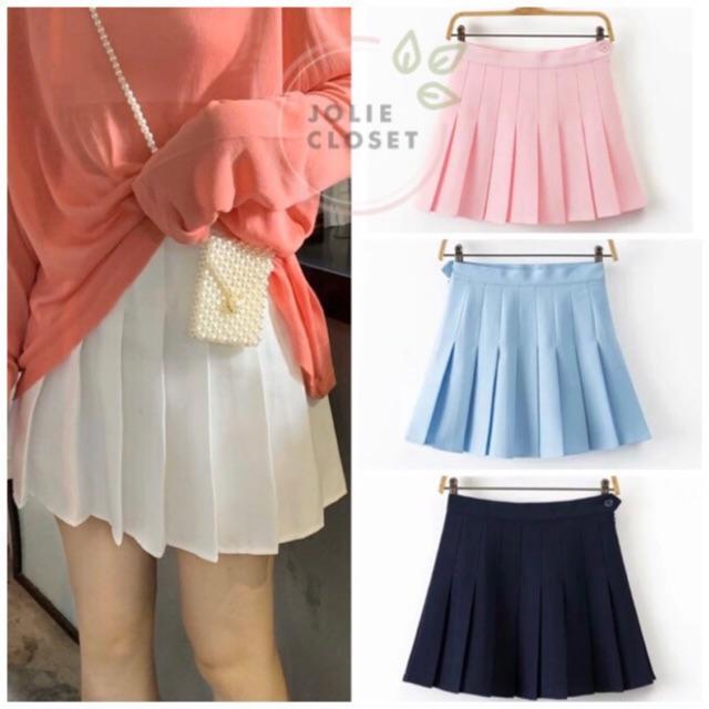 Chân váy xếp ly Tennis Skirt Chữ A Dáng Ngắn Thiết kế xếp ly đẹp rực rỡ