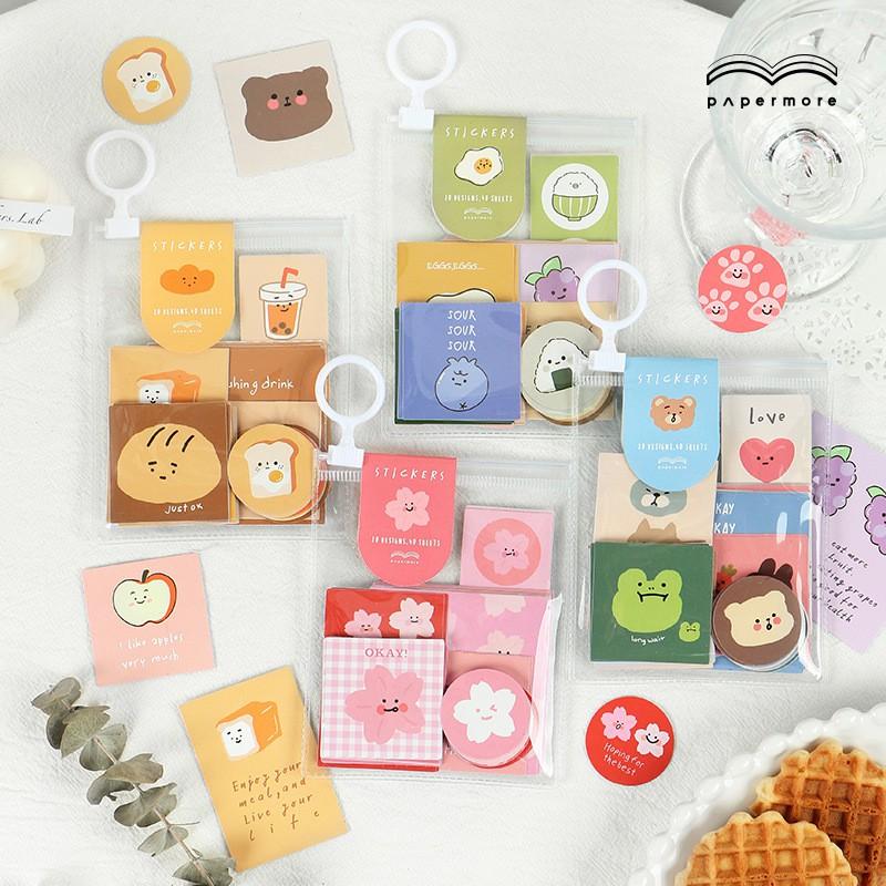 Set 40 Sticker Dán Trang Trí Có Túi Đựng