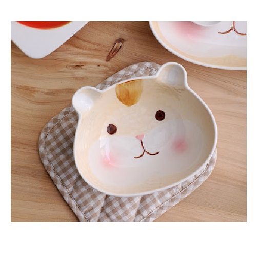 Bát sứ ăn dặm hình thú cute 13cm
