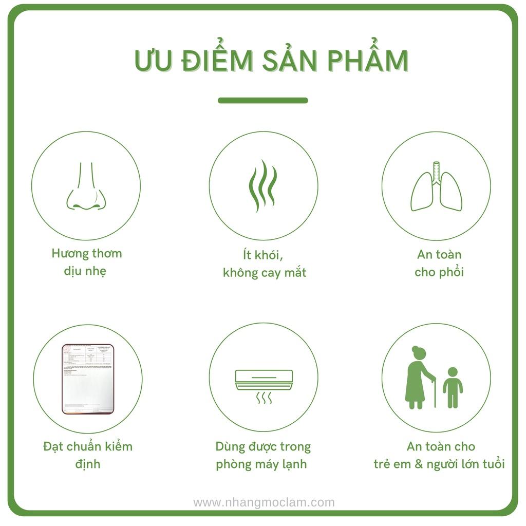 [HỘP 400cây] Nhang Quế Thiên Nhiên MỘC LÂM 38cm - Nhang Sạch - Ít Khói - Hương thơm thanh dịu - Nhang sạch ít khói