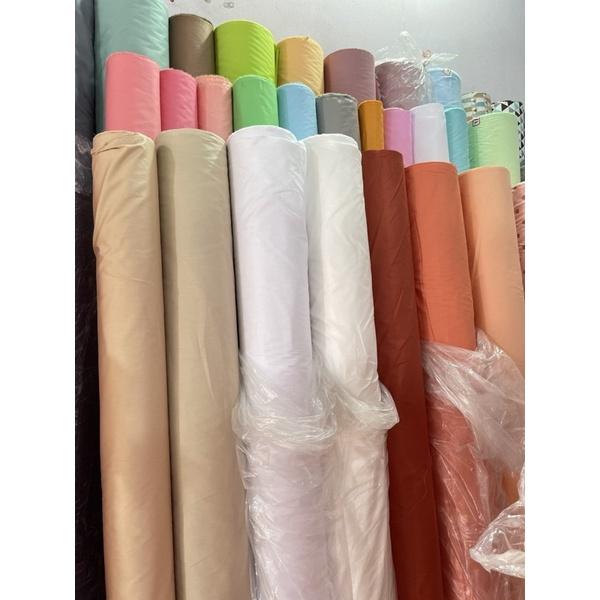 Vải thô lụa trơn may ga gối,váy áo 100% cotton dày dặn và mịn mát (chọn màu ghi chú hoặc nhắn tin