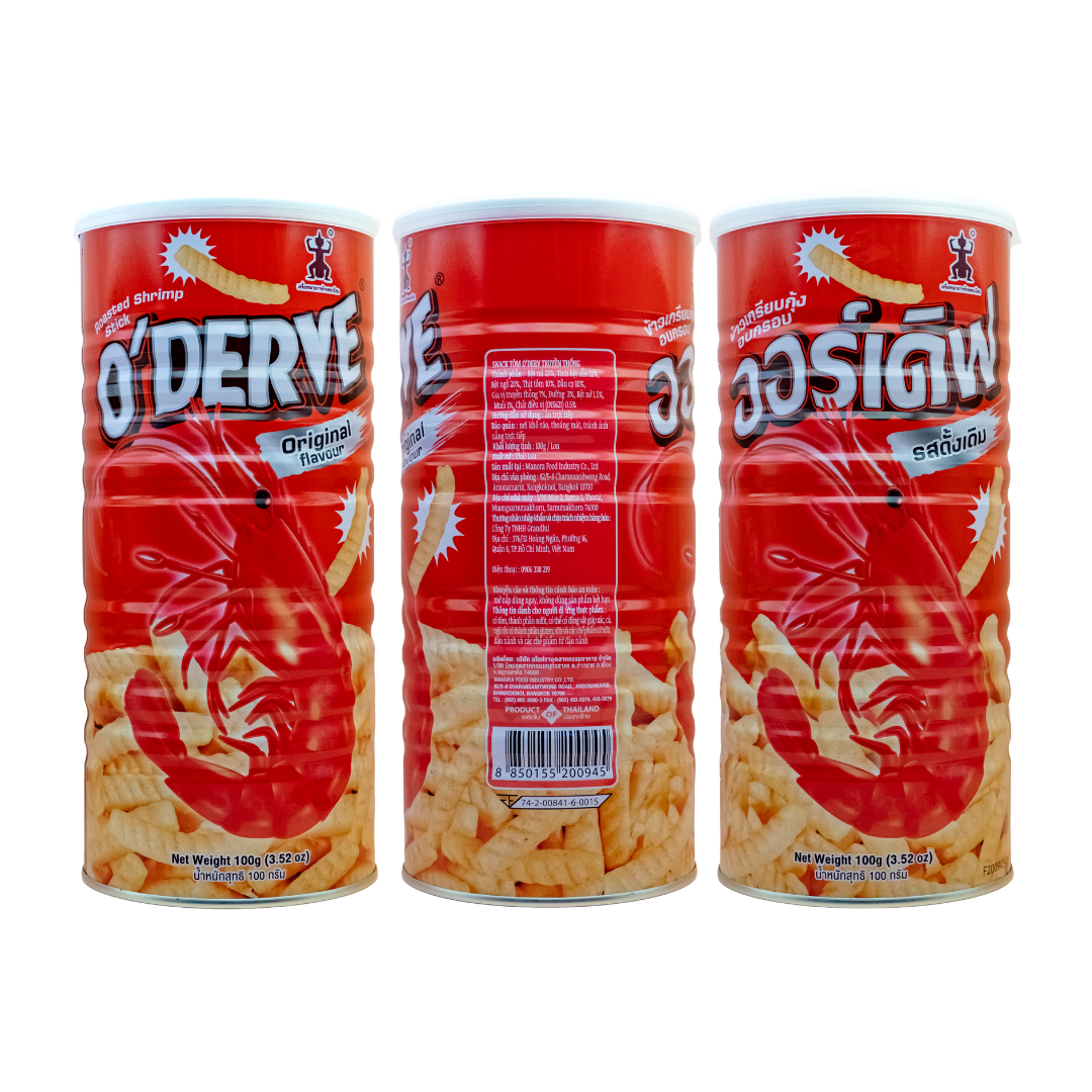 Snack Tôm O'DERVE Truyền Thống 100g